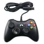 USB Gamepad, PC/XBOX360 kompatibilis gaming kontroller, vezetékes, fekete fotó