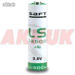 SAFT lithium elem típ. LS14500 - AA, R6 3, 6V 2, 6Ah (Li-SOCl2) fotó