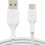 Belkin BoostCharge Braided USB-C to USB-A Cable 3m White fotó