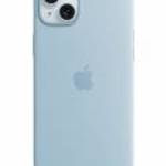 Apple iPhone 15 Plus Silicone Case with MagSafe Light Blue fotó