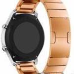 Okosóra szíj - rozsdamentes acél, csatos - ROSE GOLD - 22mm széles - SAMSUNG Galaxy Watch 46mm / SAM fotó