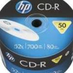 CD-R lemez, 700MB, 52x, 50 db, zsugor csomagolás, HP fotó