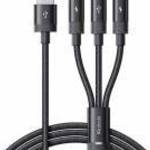 3 az 1-ben USB USB-C / Lightning / Micro USB kábel, Mcdodo CA-5790, 3.5A, 1.2m (fekete) fotó