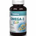 Vitaking Halolaj Omega-3 Kids 100 db gélkapszula fotó