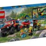 LEGO® (60412) City - 4x4 Tűzoltóautó mentőcsónakkal fotó