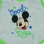 Disney Mickey "Good Days" ujjatlan baba body szürke - Andrea Kft. fotó