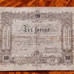 1848 -as Kossuth 10 Forint Szabadságharcos bankó Ritka !!!! (L1000) fotó