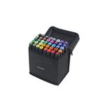 Kétvégű marker filctollkészlet táskában, 40 db-os, varázslatos színekben fotó