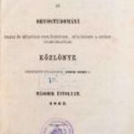 1862 Antik ORVOSI folyóirat - Gyógyászat. Az orvostudomány hazai és külföldi fejlődésének (*44) fotó