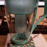DAFI üveg vízszűrő kancsó 2l zöld fotó