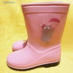 Szép rózsaszín divatos csajos cicás gumicsizma kislánynak 27-es 26-27-es lábra jó EZT VEDD MEG!! fotó