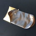 Ó-arany színű selyem zsák - ajándéktasak dekor csomagoló fotó