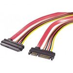 SATA kombinált hosszabbító kábel, 0, 2 m, Renkforce fotó
