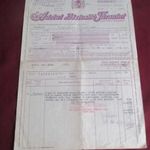 Adriai Biztosító Társulat Tűzbiztosítási kötvény, 1940 (Bp. Práter u. 36.alatti élelmiszer üzletre) fotó