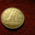 Kanada ezüst 10 cent 1965 fotó