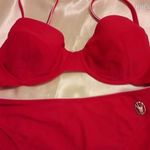 TRIUMPH piros bikini szett fürdőruha merevítős melltartóval 38 fotó