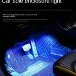 Színes RGB LED lábtér világítás autóba, USB, telefonos vezérlés, távirányító előre, hátra, univerzál fotó