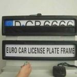 Rendszámtartó, rendszámkeret rendszámtakaró távirányítóval autóra EU fotó