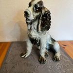 Nagyméretű porcelán spániel kutya fotó