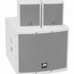 OMNITRONIC - Set MOLLY-12A Subwoofer active + 2x MOLLY-6 Top 8 Ohm, white fotó
