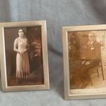 2 db alpakka fotó keret sima art deco fénykép keret párban egyszerű fém fotó keret pár 1920 as évek fotó