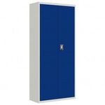 világosszürke-kék acél irattartó szekrény 90x40x200 cm (339766) fotó