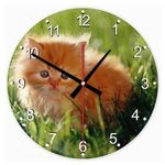 Perzsa macska 35 kör alakú üveg óra falióra fotó
