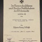 Vaskereszt II. osztály adományozó / Eisernes Kreuz II. Klasse / II. világháborús német fotó