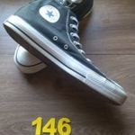 (146.) Converse magas szárú tornacipő 48-as, fekete, használt fotó