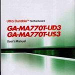 Gigabyte GA-MA770T-UD3 alaplap kézikönyv leírás fotó