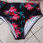 Új extra moletti 56/4XL-s virágos női bikini alsó /derék 48-60 cm/ fotó
