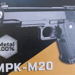 Airsoft fém pisztoly, fegyver 200db golyóval MPK -M20 fotó