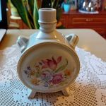 Drasche antik virágos porcelán kulacs, jelzett fotó