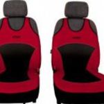 Univerzális trikó üléshuzat Activ Sport Eco bőr és Alcantara kombináció piros színben A minta pár fotó