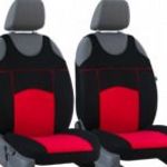 Univerzális trikó üléshuzat pár Tuning 100% velúr piros fekete színben fotó