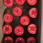 13 db Befőttes üveg italos palack 3, 5 dl tetővel lapkával (paradicsom, gyümölcslé, szörp, ketchup) fotó