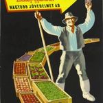 Eredeti régi plakát retro: MEZŐKER - MINőSÉG SZERINT CSOMAGOLT ZÖLDSÉG-GYÜMÖLCS Mezőgazdaság 1954 fotó