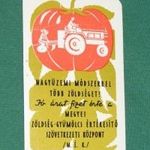 Kártyanaptár, MÉK, Zöldért, zöldség gyümölcs vállalat, 1961 .#. fotó