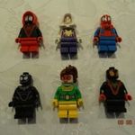 Lego emberke/figura csomag-8. Vegyes Marvel Pókember történet figura/emberke - 6 db-os kollekció. & fotó