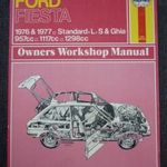 Ford Fiesta angol nyelvű javítási könyv Haynes fotó