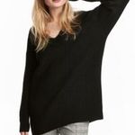 H&M gyapjús, fekete, tunika, hosszított pulóver XS-S-M-L ÚJ*** fotó
