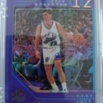 1997-98 John Stockton SP Authentic Profiles 3 lll SSP /100 ritka Utah Jazz kosárlabda kártya fotó