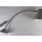 1P356 Bauhaus industrial ezüst színű íróasztali lámpa műhelylámpa fotó