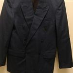 GRIFF férfi 52-es konfekció méretű tintakék vékony-finom gyapjú öltöny fotó