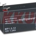 Powery ólom akku (multipower) MP1, 2-12 VDS min. helyettesíti Panasonic LC-R121R3PG 12V 1, 2Ah fotó