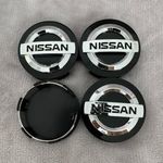 Új 4db Nissan 60mm Felni Alufelni Kupak Közép Felnikupak Felniközép Fekete fotó