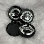 Új 4db Nissan 54mm Felni Alufelni Kupak Közép Felnikupak Embléma Fekete C7042K54 fotó