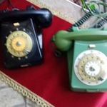Retó régi 2 db Fekete és zöld telefon egyben eladó fotó