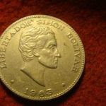 Kolumbia nagy nikkel 50 centavos 1963 fotó
