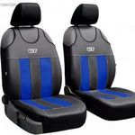 Univerzális trikó üléshuzat pár GT prémium Eco bőr és alkantara kék fekete színben fotó